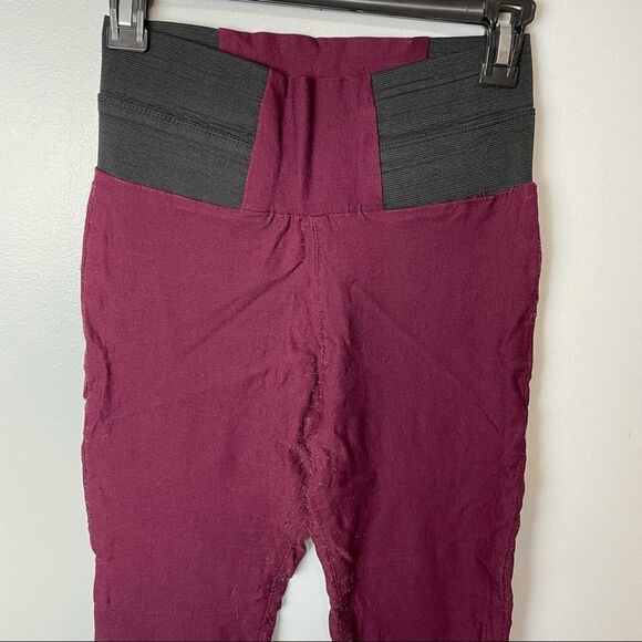 Burgundy Maroon Spandex Stretchy Skinny Tight Jeggings with pockets size M - Picture 9 of 13